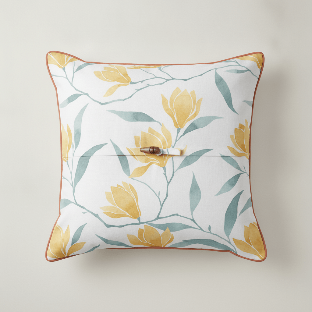 Magnolia bloom cushion
