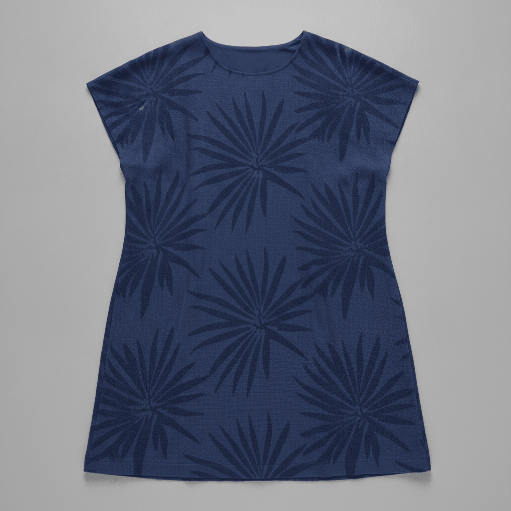 Shift dress · palm jacquard